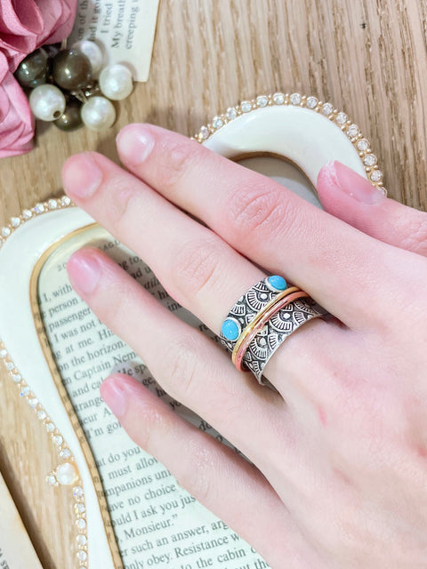 Turquoise Spinner Ring - SF