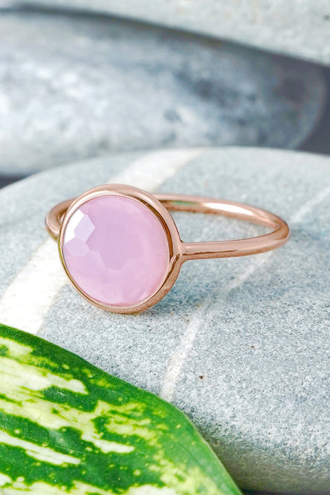 Rose Crystal Lollipop Ring - SF