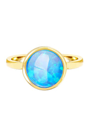 Cotton Candy Ring In Created Opal - GF