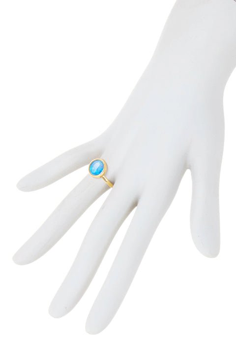 Cotton Candy Ring In Created Opal - GF