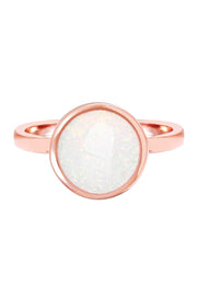 Opal Cotton Candy Ring In Rose Gold- SF