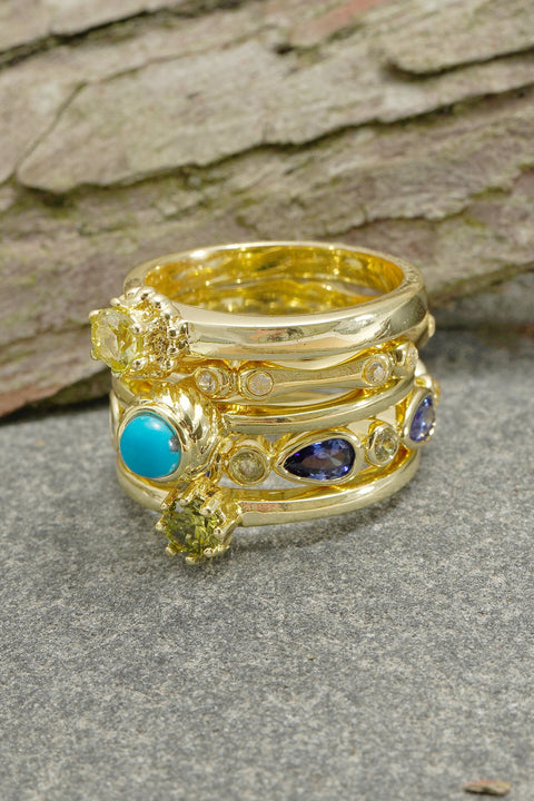 CZ Stack Ring Set - GF