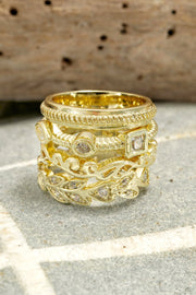 CZ Stack Ring Set - GF