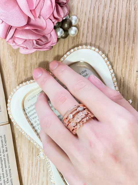 CZ Stack Ring Set - SF