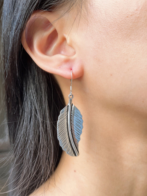 Leaf Drop Earrings - SF