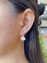 Rose Threader Earrings - SF