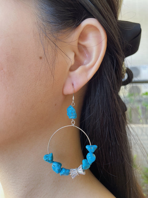 Turquoise Taos Earrings - SF