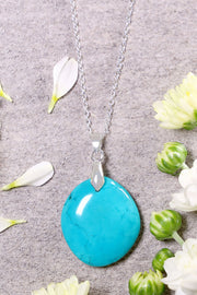 Turquoise Pendant Necklace - SF