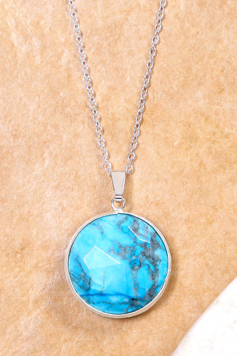 Turquoise Pendant Necklace - SF