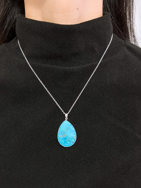 Turquoise Pendant Necklace - SF