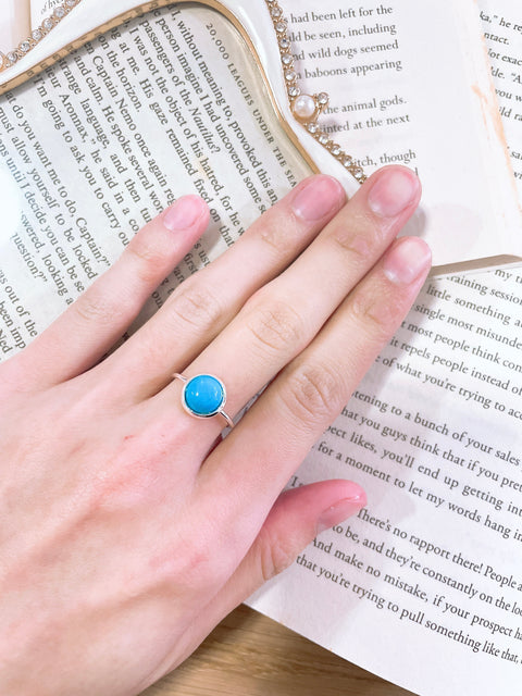 Turquoise Statement Cabochon Ring - SF