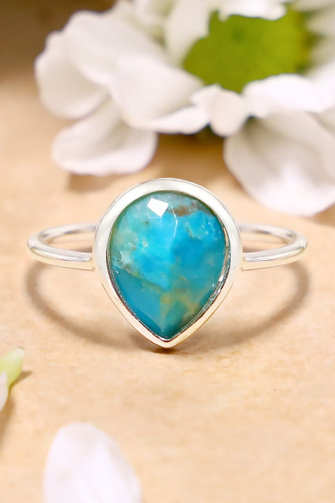 Turquoise Teardrop Ring - SF