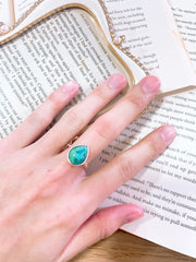 Turquoise Teardrop Ring - SF