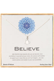 'Believe' Boxed Charm Necklace - SF