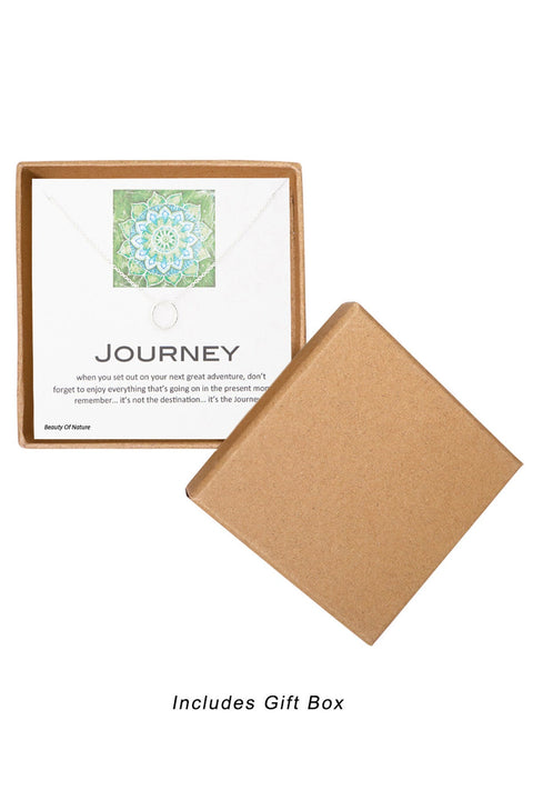 'Journey' Boxed Charm Necklace - SF