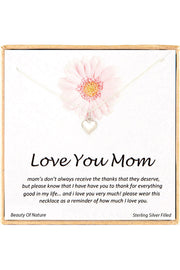 'Love You Mom' Boxed Charm Necklace - SF