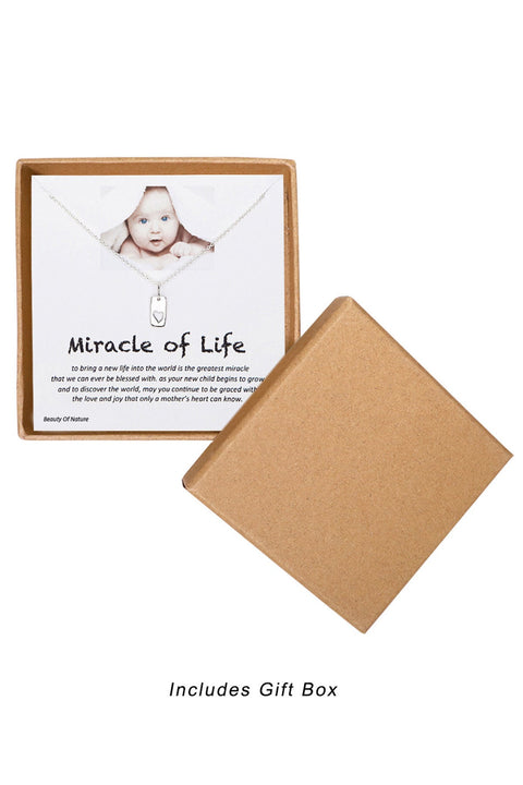 'Miracle Of Life' Boxed Charm Necklace - SF