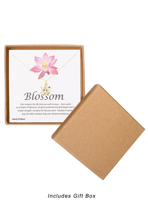 'Blossom' Boxed Charm Necklace - GF