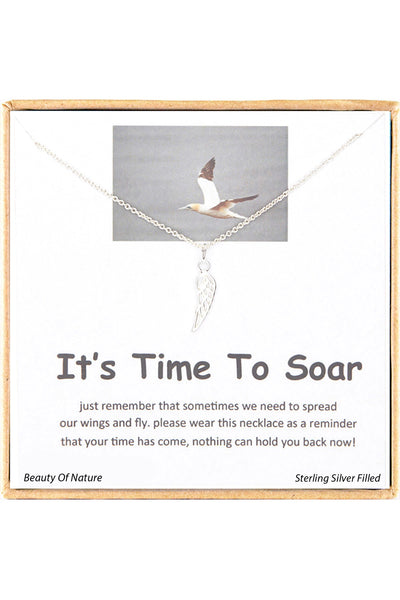 'It's Time To Soar' Boxed CharmNecklace - SF