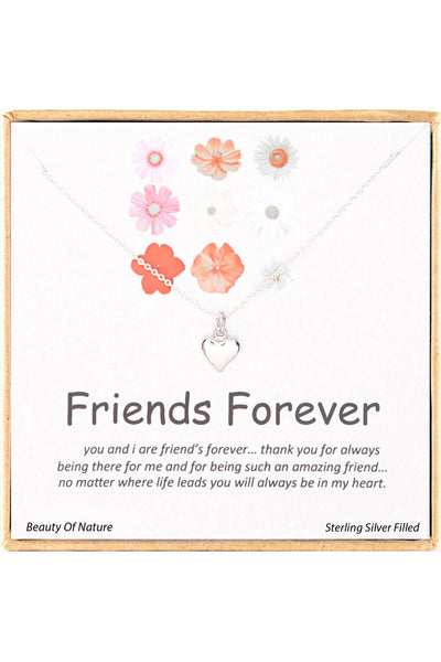 'Friends Forever' Boxed Charm Necklace - SF