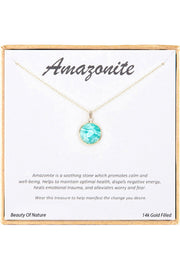 'Gemstone' Boxed Charm Necklace - GF