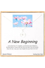 'A New Beginning' Boxed Charm Necklace - SF