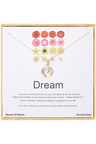 'Dream' Boxed Charm Necklace - GF