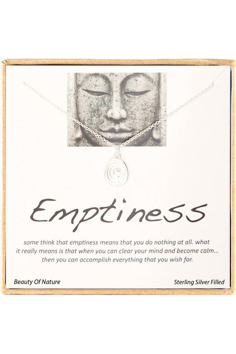 'Emptiness' Boxed Charm Necklace - SF