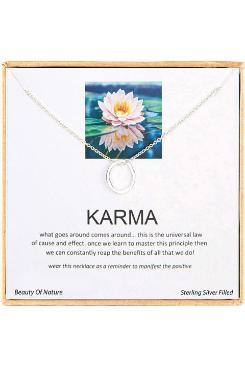 'Karma' Boxed Charm Necklace - SF