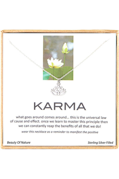 'Karma' Boxed Charm Necklace - SF