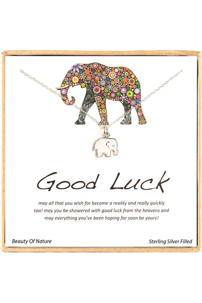 'Good Luck' Boxed Charm Necklace - SF