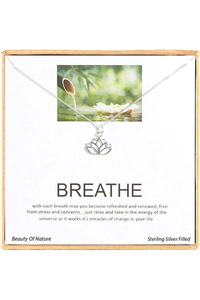 'Breathe' Boxed Charm Necklace - SF