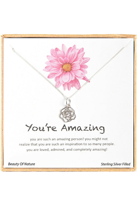 'You're Amazing' Boxed Charm Necklace - SF