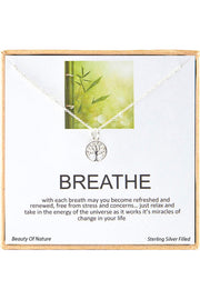 'Breathe' Boxed Charm Necklace - SF