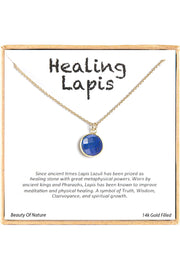 'Healing Gemstone' Boxed Charm Necklace - GF