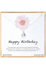 'Happy Birthday' Boxed Charm Necklace - SF