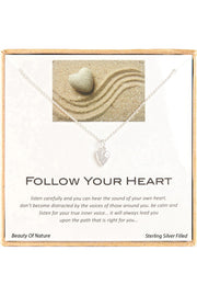 'Follow Your Heart' Boxed Charm Necklace - SF