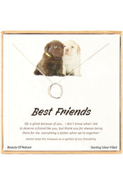 'Best Friends' Boxed Charm Necklace - SF