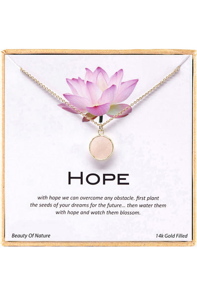 'Hope' Boxed Charm Necklace - GF