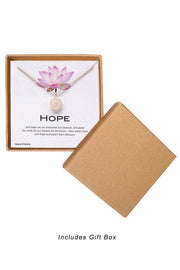 'Hope' Boxed Charm Necklace - GF