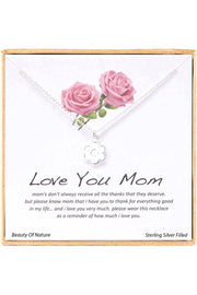 'Love You Mom' Boxed Charm Necklace - SF