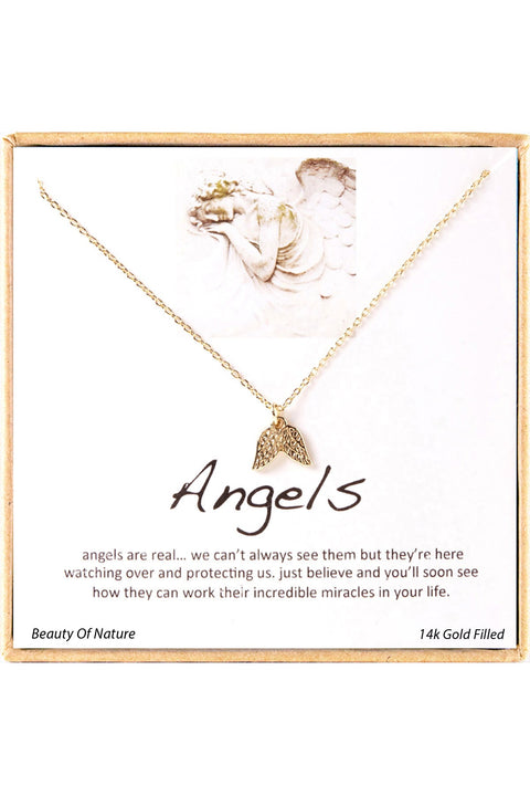 'Angels' Boxed Charm Necklace - GF