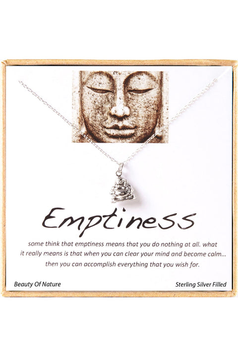 'Emptiness' Boxed Charm Necklace - SF