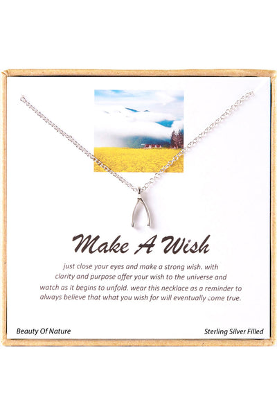 'Make A Wish' Boxed Charm Necklace - SF