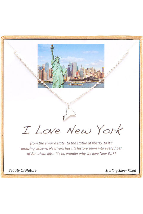 'I Love New York' Boxed Charm Necklace - SF