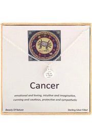 'Zodiac' Boxed Cancer Necklace - SF