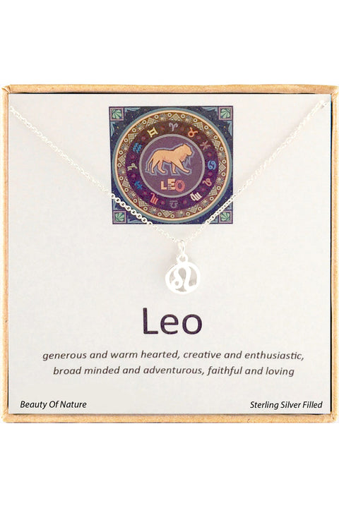 'Zodiac' Boxed Leo Necklace - SF