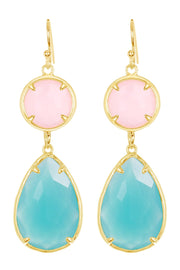 Amazonite Crystal Drop Earrings - GF