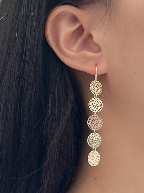 Filigree Disc Earrings In Gold - GF