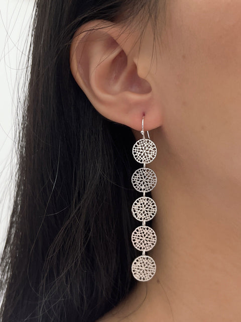 Filigree Disc Earrings - SF